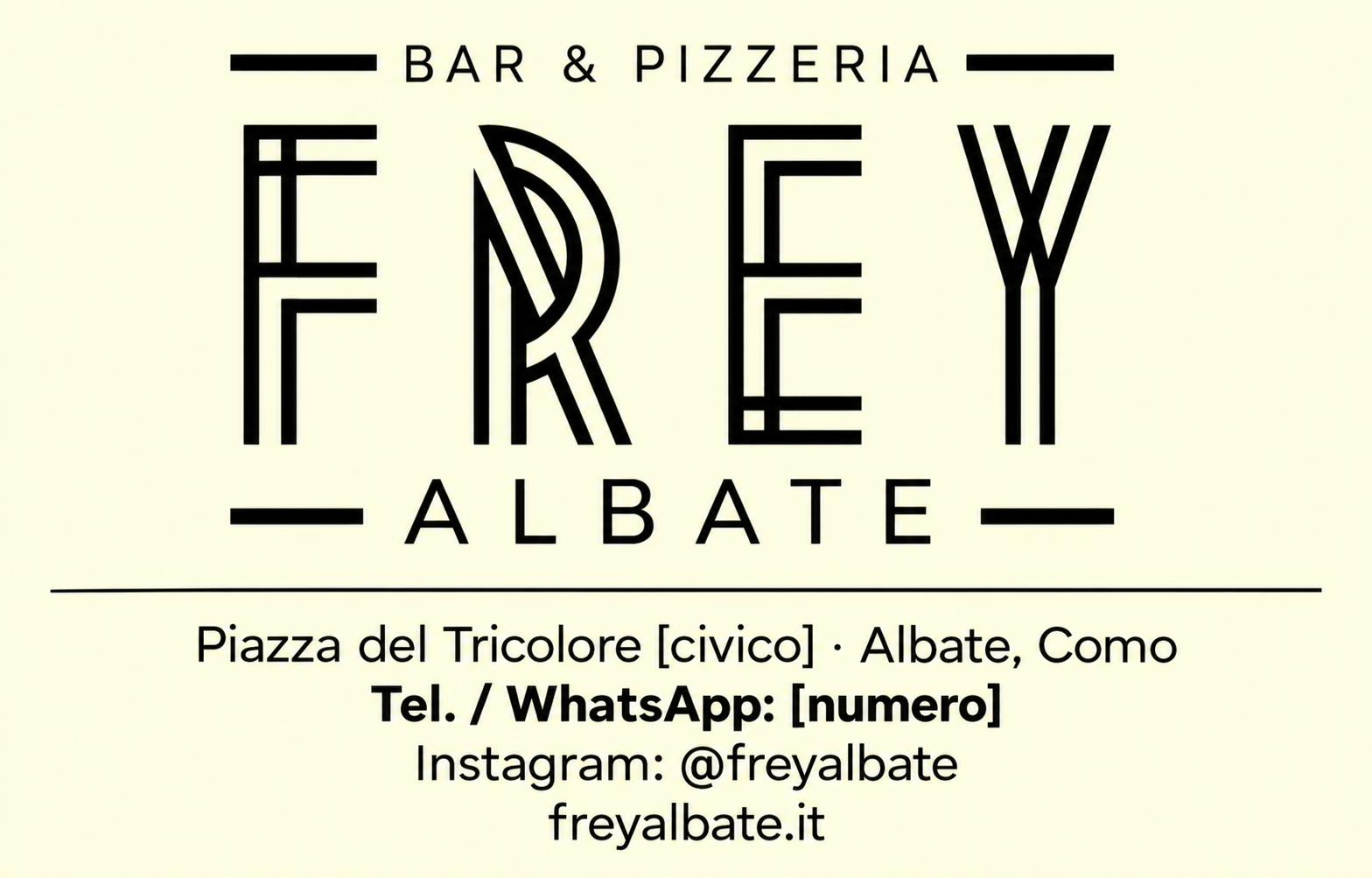 Logo Frey Albate — Bar & Pizzeria